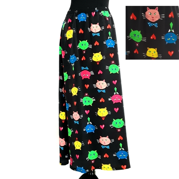 Bob Mackie Dresses & Skirts - Vintage Bob Mackie Kitty Cat Skirt 90s Fashion